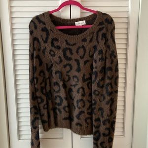 Cheetah Print Sweater